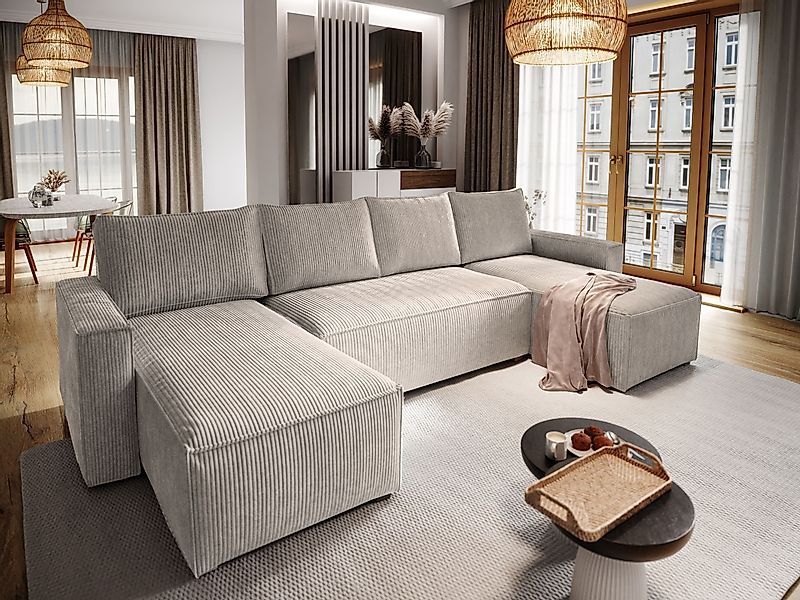 Masseno Ecksofa ASPRA mit Schlaffunktion U-Form, günstig online kaufen