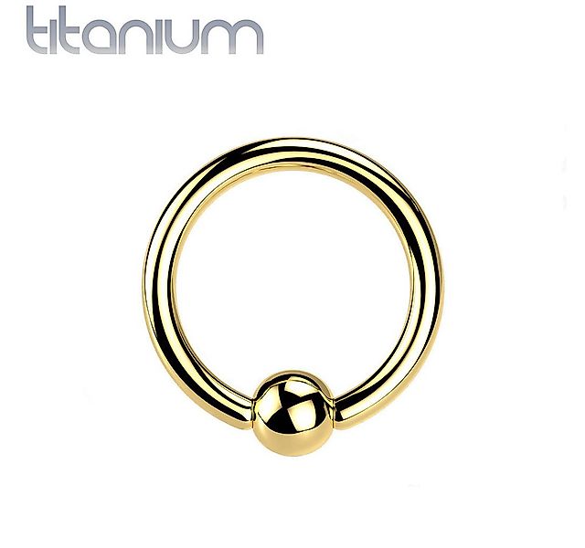 Taffstyle Nasenpiercing Titan CBR Ohr Tragus Septum Universal Ring Gold 1,2 günstig online kaufen