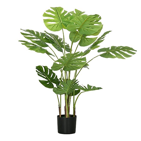 HOMCOM Kunstpflanze grün Edelstahl B/H/L: ca. 17,5x17,5x120 cm günstig online kaufen