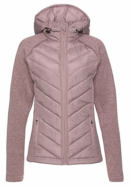 Vivance Steppjacke, mit Kapuze, mit Strickfleece-Ärmeln günstig online kaufen