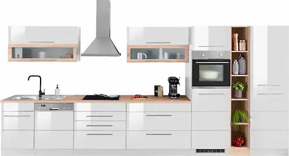 HELD MÖBEL Küchenzeile "Wien", Breite 440 cm, wahlweise mit E-Geräten und I günstig online kaufen