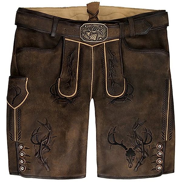 Spieth & Wensky Trachtenlederhose Lederhose Herren kurz - DRAGON - zeder/sc günstig online kaufen