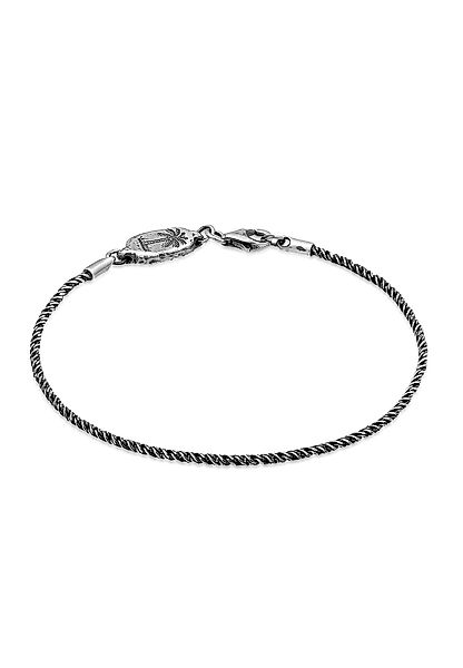 HAZE & GLORY Silberarmband Herren Kordelkette günstig online kaufen