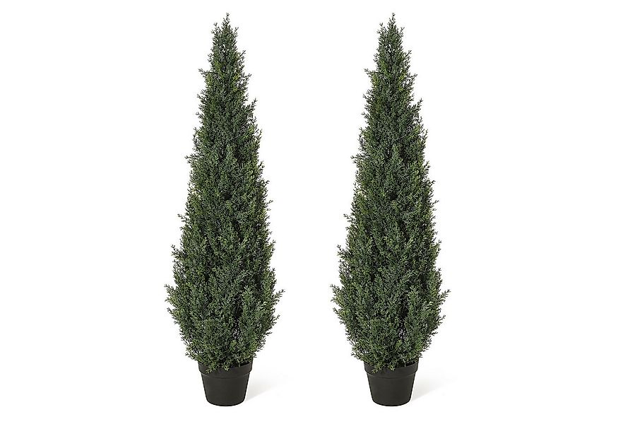 Kunstbaum künstliche Zeder,künstlicher Strauch,UV-beständiges,Topfpflanze-2 günstig online kaufen