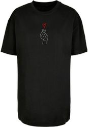 Merchcode T-Shirt "Merchcode Damen Ladies K Heart Oversized Boyfriend Tee", günstig online kaufen