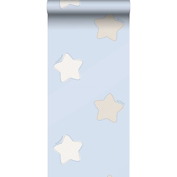Sanders & Sanders Tapete Sterne Blau Und Beige 53 Cm X 10 M 640566 günstig online kaufen