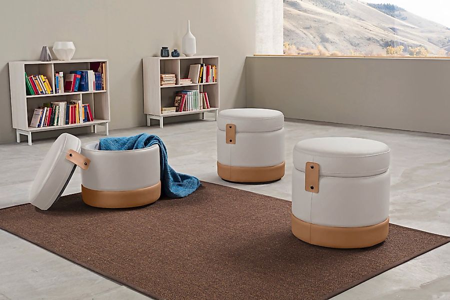 Egoitaliano Hocker "Tonder, Designhocker als Blickfang mit tollen Details", günstig online kaufen