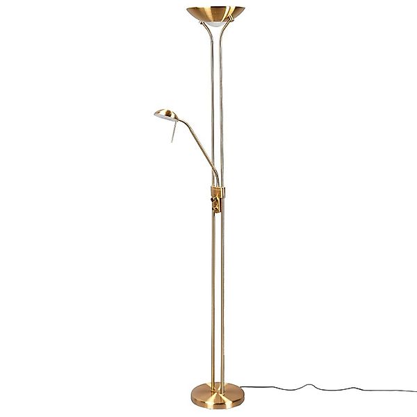 Lindby LED Stehlampe Josefin 9945234 Dimmbar Modern in Gold Messing aus Met günstig online kaufen