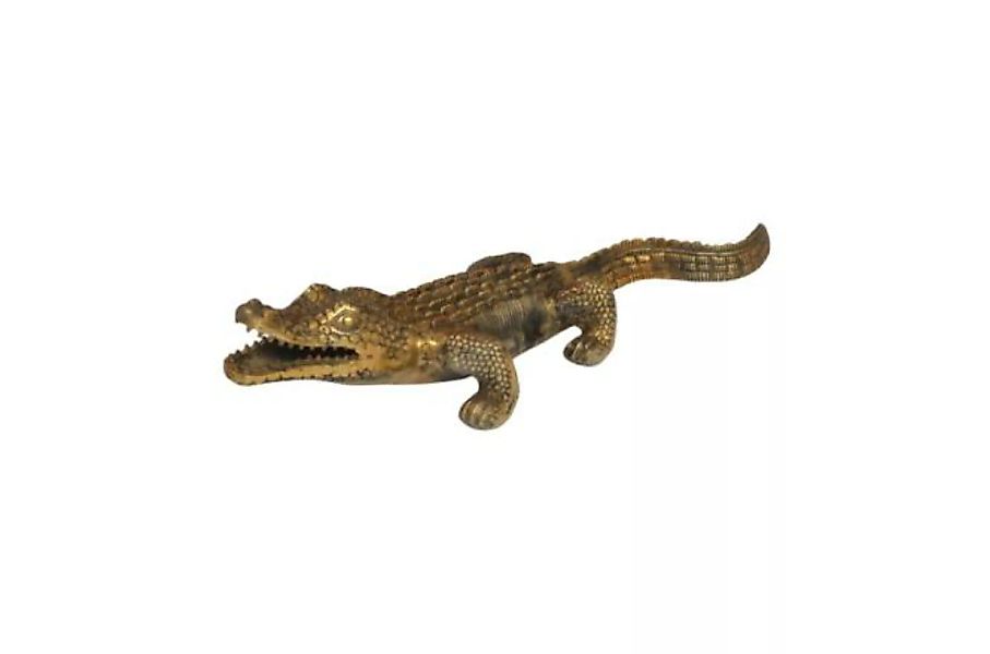 Deko-Figur Aligator 3 Antik Gold günstig online kaufen