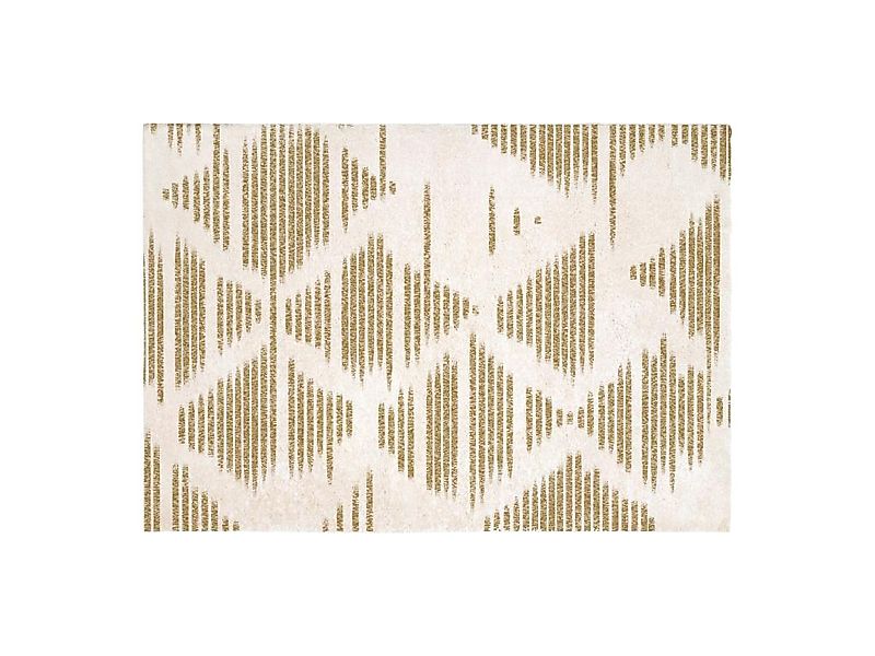 Hochflorteppich mit geometrischen Formen - 160 x 230 cm - Beige & Braun - T günstig online kaufen