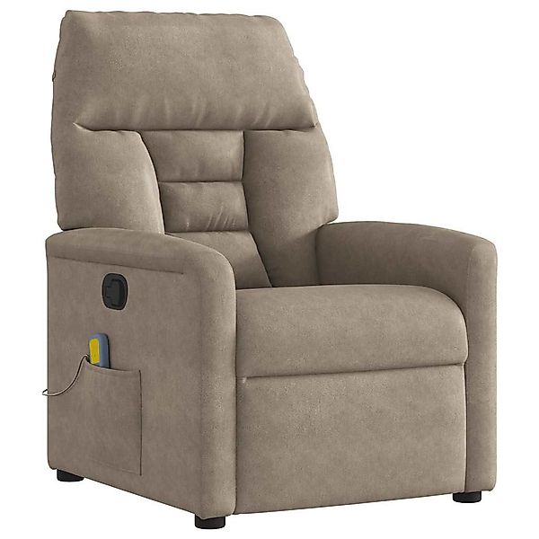 vidaXL Sessel Massagesessel Taupe Mikrofasergewebe (1-St) günstig online kaufen