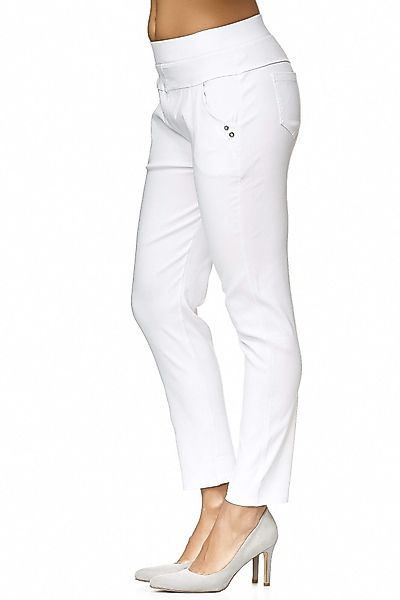 MIRROSI Stretch-Hose Weiß Arbeitshose Schwester Strech günstig online kaufen