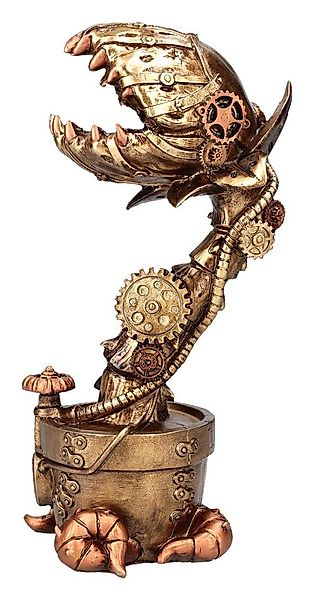 Figuren Shop GmbH Dekofigur Steampunk Figur - Fleischfressende Pflanze gold günstig online kaufen