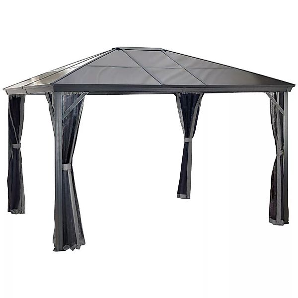 Sojag Pavillon Verona anthrazit Aluminium B/H/T: ca. 298x260x423 cm günstig online kaufen
