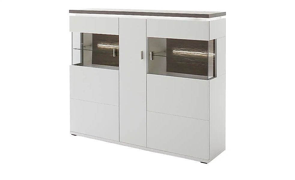uno Highboard  Aurelia ¦ weiß ¦ Maße (cm): B: 150 H: 125 T: 37.0 Kommoden & günstig online kaufen