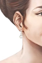 Schöner-SD Perlenohrringe Damen Creolen Hänger Ohrhänger günstig online kaufen