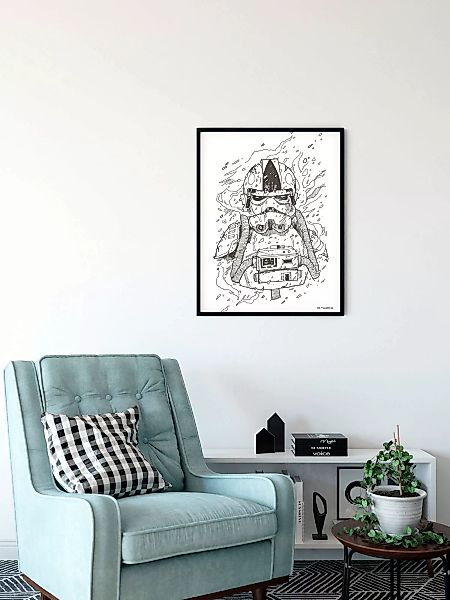 Komar Wandbild "Star Wars Pilot Drawing", (1 St.) günstig online kaufen