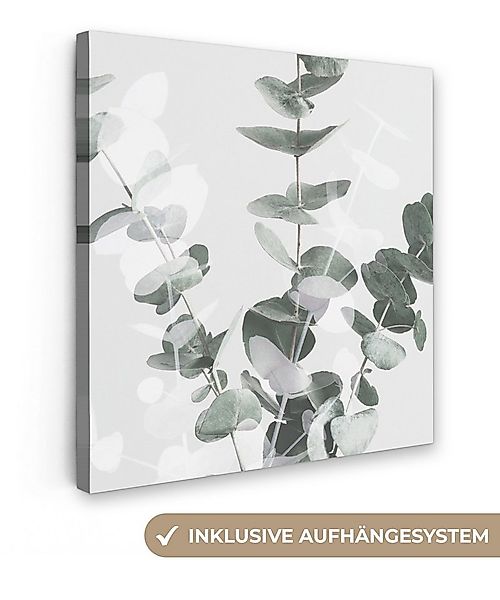 OneMillionCanvasses® Leinwandbild Pflanzen - Grün - Natur - Blätter, Fotodr günstig online kaufen