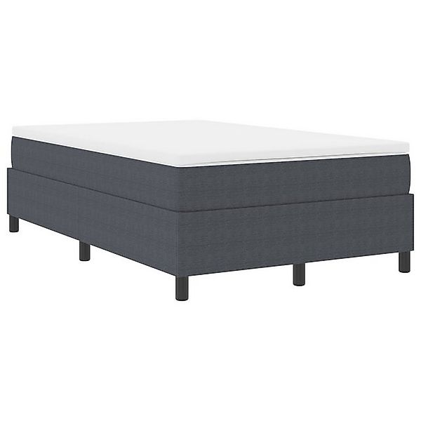 vidaXL Bett Boxspringbett Dunkelgrau 120x200 cm Cord-Stoff (1-tlg) günstig online kaufen