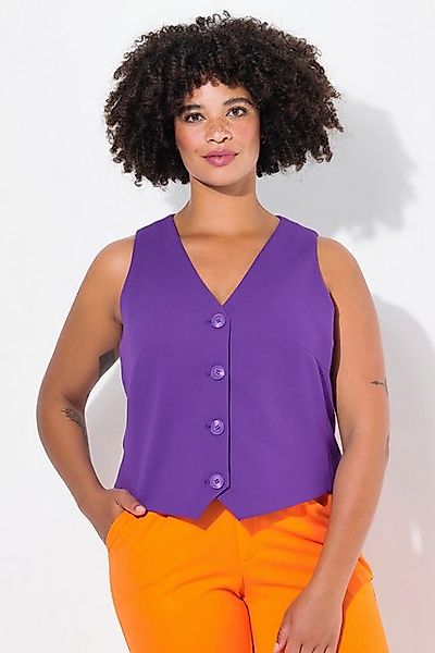 Angel of Style Steppweste Weste Anzug V-Ausschnitt günstig online kaufen
