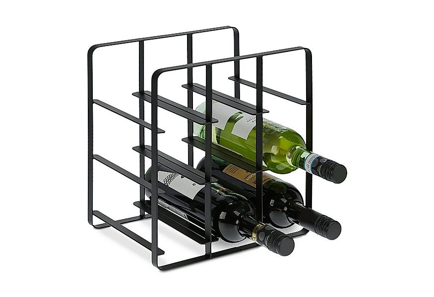 relaxdays Weinregal Metall Weinregal für 9 Flaschen günstig online kaufen
