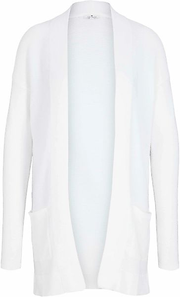 TOM TAILOR Longstrickjacke aus Rippstrick mit aufgesetzten Taschen günstig online kaufen