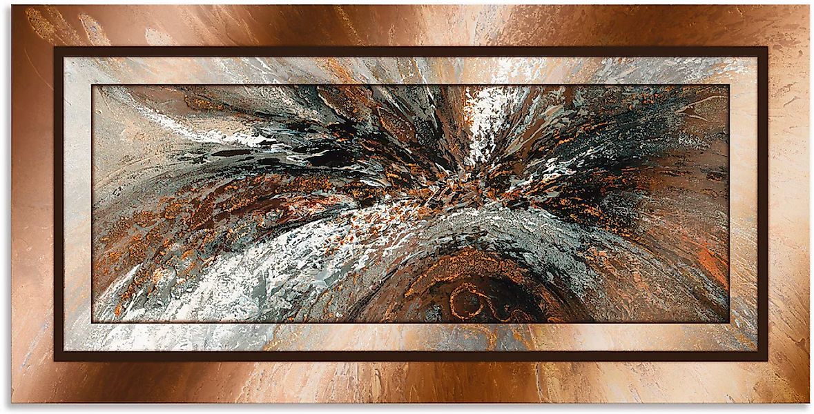 Artland Wandbild "Gold Abstrakt 1" Gegenstandslos 1 Stk. tlg. als Alubild, günstig online kaufen