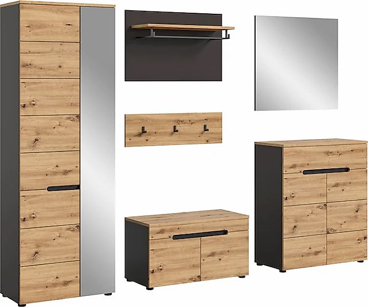 INOSIGN Garderoben-Set "Rehat, Garderobenkombination, Breite 255cm", (Set, günstig online kaufen