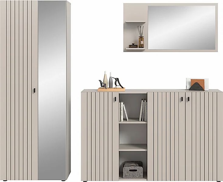 INOSIGN Garderoben-Set »TATIO, 3-tlg. Garderobenkombination, Breite: 235 cm günstig online kaufen