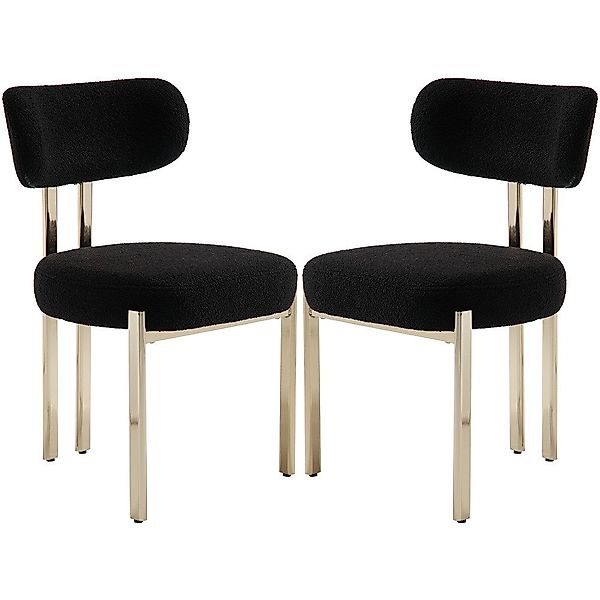 WAHSON OFFICE CHAIRS Esszimmerstuhl aus Teddystoff günstig online kaufen