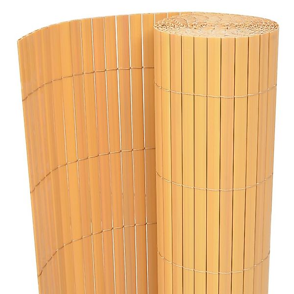 vidaXL Gartenzaun Gartenzaun Doppelseitig PVC 90×300 günstig online kaufen
