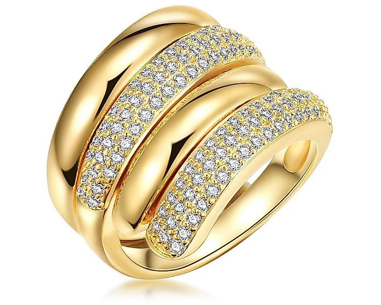 Lulu & Jane Fingerring gelbgold, Messing günstig online kaufen