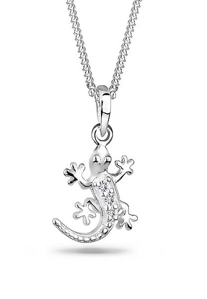 Elli Kette mit Anhänger Gecko Eidechse 925 Silber, mit Kristallen von Swaro günstig online kaufen
