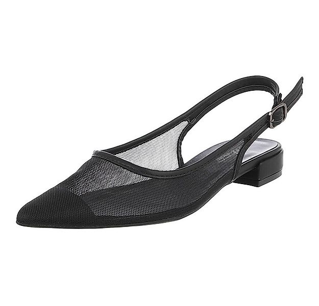 Ital-Design Elegante Sling-Pumps mit atmungsaktivem Obermaterial und Blocka günstig online kaufen