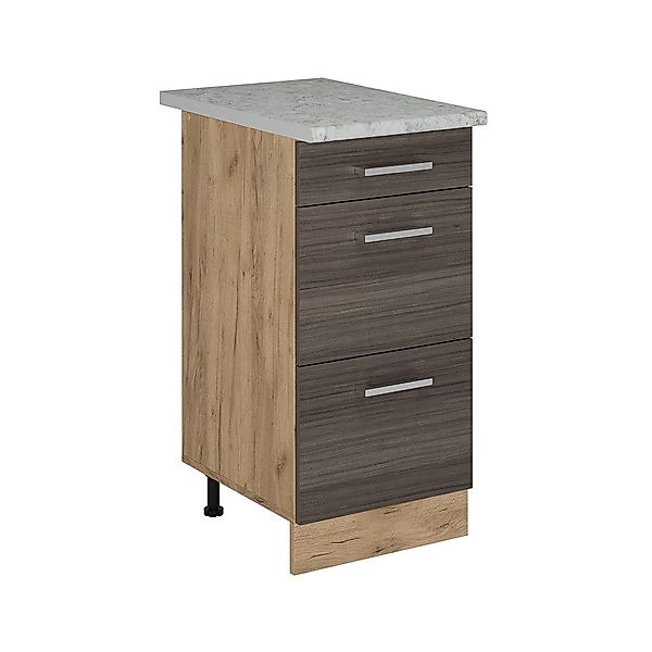 Vicco Unterschrank R-Line, Edelgrau/Goldkraft Eiche, 40 günstig online kaufen