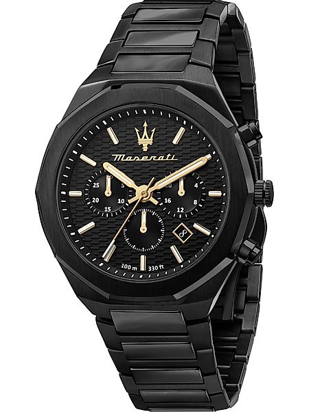 MASERATI Quarzuhr Maserati R8873642005 Stile Chronograph Herrenuhr 45mm 10A günstig online kaufen