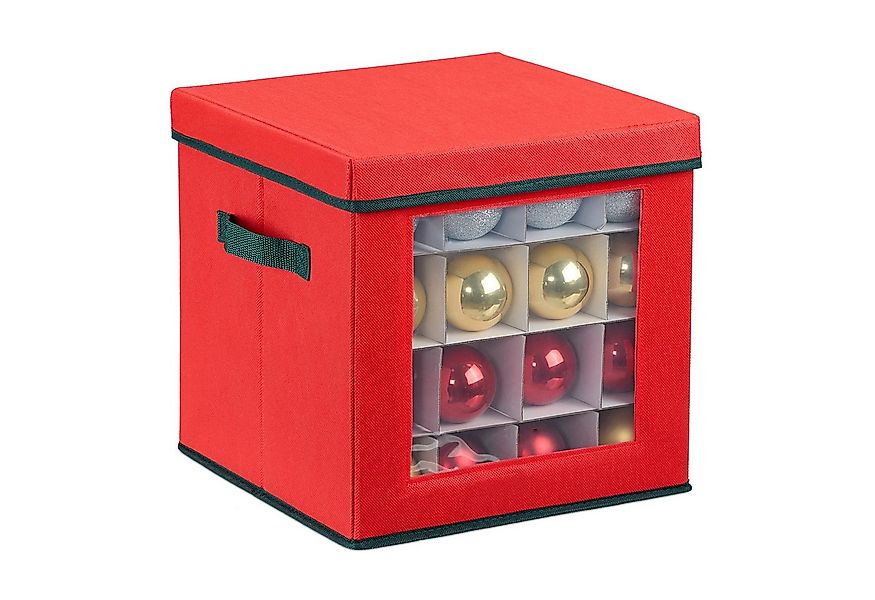 relaxdays Aufbewahrungsbox Weihnachtskugel Aufbewahrungsbox, M günstig online kaufen