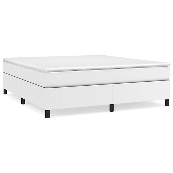 vidaXL Boxspringbett Weiß 160x200 cm Kunstleder1465997 günstig online kaufen