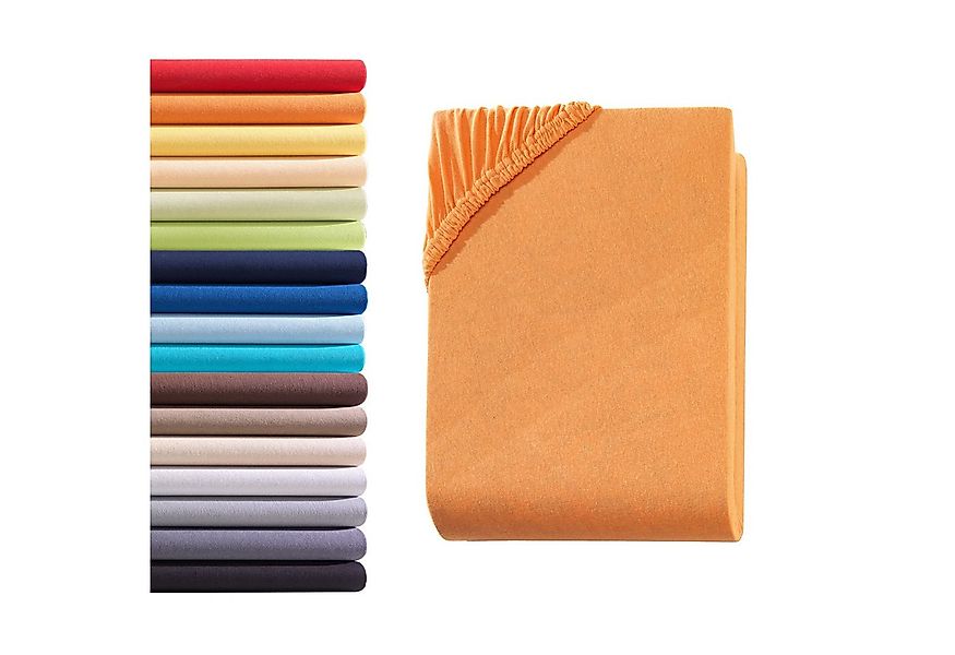 Hometex Premium Textiles Spannbettlaken Jersey Spannbettlaken 100% Baumwoll günstig online kaufen