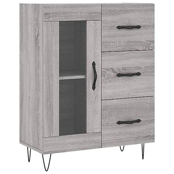 vidaXL Sideboard Grau Sonoma 69,5x34x90 cm Holzwerkstoff 828042 günstig online kaufen