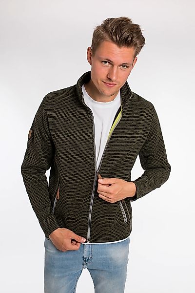 DEPROC Active Strickfleecejacke "LACEWOOD MEN", Kontrastreissverschluss günstig online kaufen