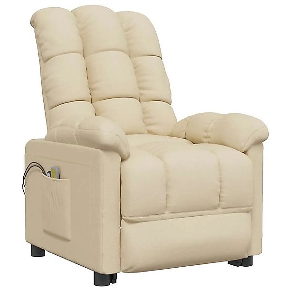 vidaXL Massagesessel Elektrisch Creme Stoff 3073767 günstig online kaufen
