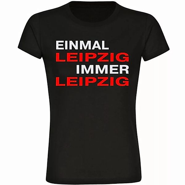 multifanshop T-Shirt Damen Leipzig - Einmal Immer - Frauen günstig online kaufen