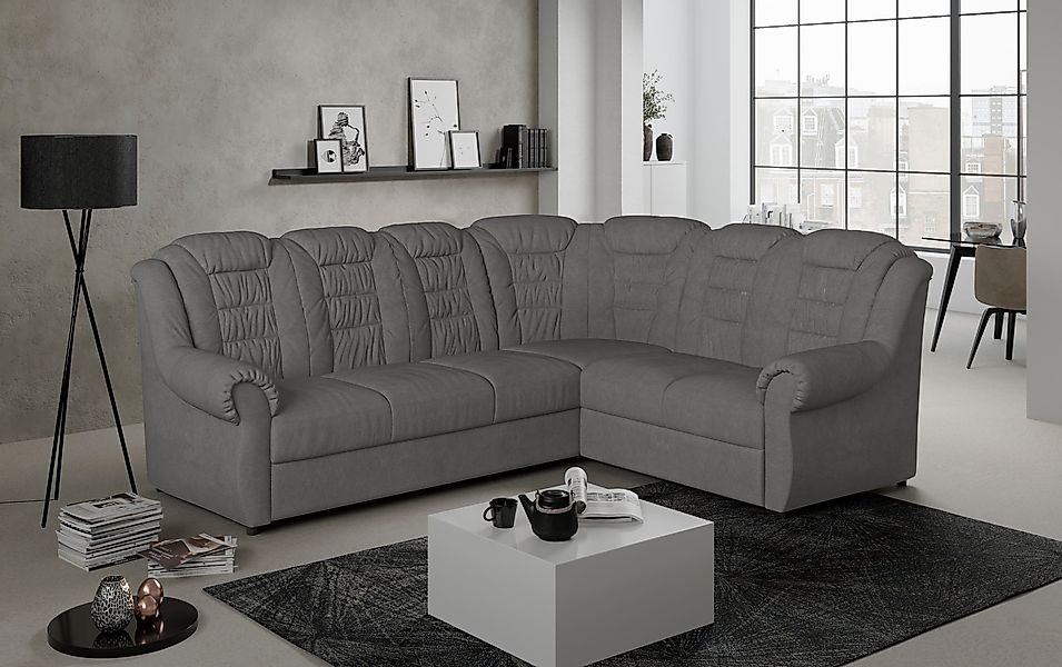 Home affaire Ecksofa "Boston L-Form" mit hoher Rückenlehne, wahlweise mit B günstig online kaufen
