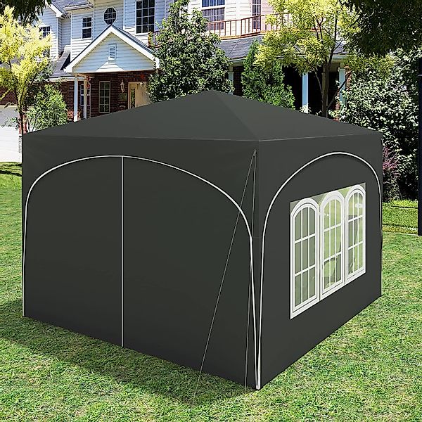 Woltu Faltpavillon, mit 4 Seitenteilen, 3x3 günstig online kaufen