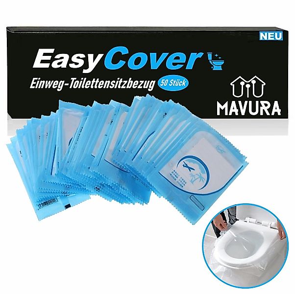 MAVURA WC-Deckelbezug EasyCover Einweg Toiletten Auflagen günstig online kaufen