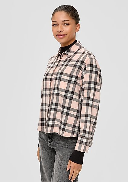 QS Langarmbluse Bluse Hemdbluse aus Twill günstig online kaufen