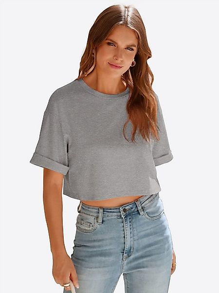 Imily Bela T-Shirt Damen bauchfreie Kurzbluse (Packung, 1-tlg., 1per-Pack) günstig online kaufen