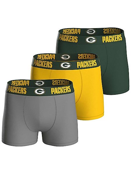 HUDDLE Boxer Green Bay Packers (3-St) Boxershorts, Herren Unterhose günstig online kaufen