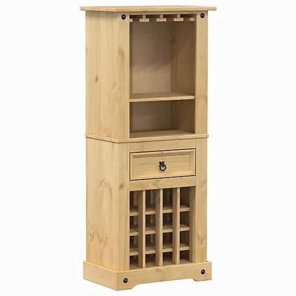 vidaXL Barschrank Weinregal Corona 56x35x134,5 cm Massivholz Kiefer günstig online kaufen